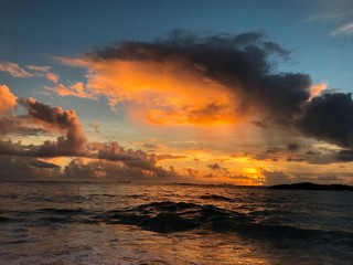 Sunrise over the sea