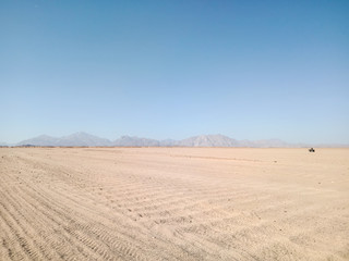 Day in the desert of Egypt