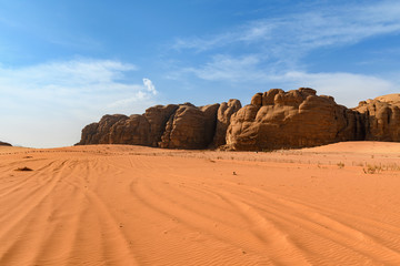 Fototapeta na wymiar Wadi Rum, Jordania