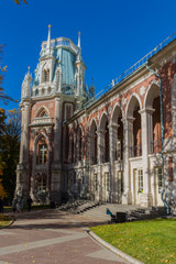 Moscow, Russia - October 11, 2018: Great Tsaritsyno Palace in museum-reserve Tsaritsyno
