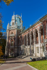 Fototapeta na wymiar Moscow, Russia - October 11, 2018: Great Tsaritsyno Palace in museum-reserve Tsaritsyno