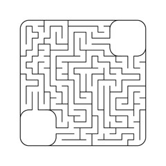 Abstact labyrinth. Game for kids. Puzzle for children. Maze conundrum. Vector illustration