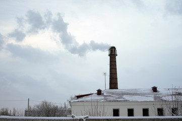 smoke from chimney