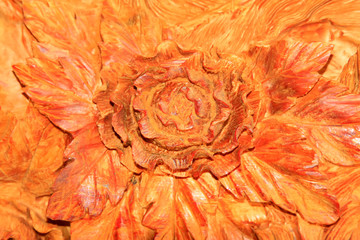 flowers woodcarving modelling