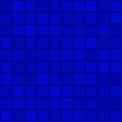 Abstract seamless pattern of big squares or pixels in blue colors