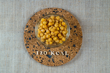 calorie foods nut chickpeas 120 kcal 100 grams diet