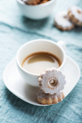 Italian traditional cookies canestrelli