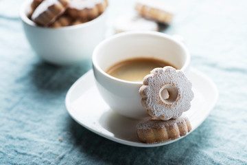 Italian traditional cookies canestrelli