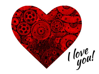 metalow serce na znak wiecznej miłosci  © photoidea