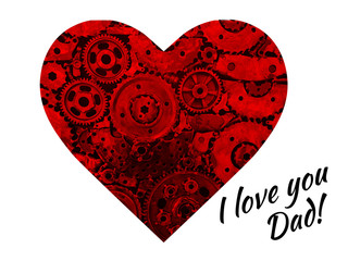 metalow serce na znak wiecznej miłosci  © photoidea