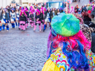Karneval Umzug in der Stadt