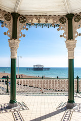 Brighton pier, Sussex, England