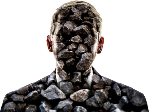 black mask isolated on white background