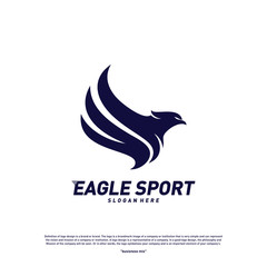 Obraz premium Eagle logo design vector. Birds logo concept vector template