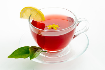 tea with lemon sliced