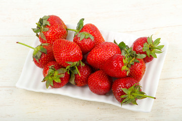 Strawberry in the bowl