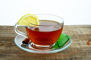 tea with lemon sliced