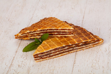 Sweet Waffle with jam