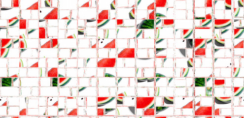 Abstract background collage distorted mosaic glitch design