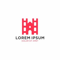 castle film logo vector icon