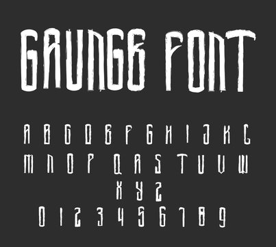 Grunge Vector Font - Horror Font