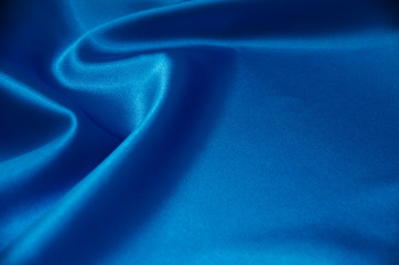 Blue satin, silk, texture background