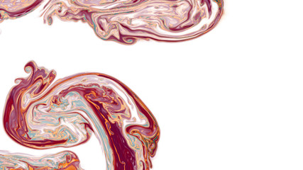 Fluid Art. Abstract colorful background,  Mixing paints. Modern art.