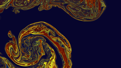 Fluid Art. Abstract colorful background,  Mixing paints. Modern art.