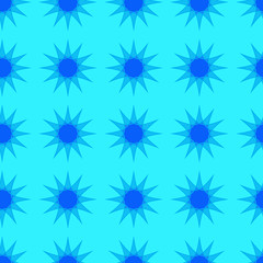 Abstract pattern on the cyan background