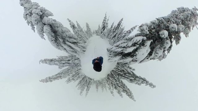  360 Grad, Winterwanderung am Ochsenkopf, Fichtelgebirge