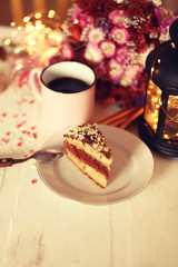 cup of coffee and cake