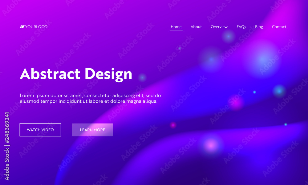Poster purple abstract geometric sparkle gloss landing page background. futuristic digital motion gradient 