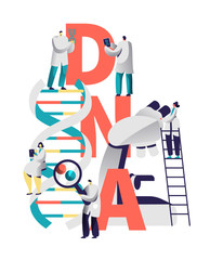 DNA Spiral Medical Equipment Typography Banner