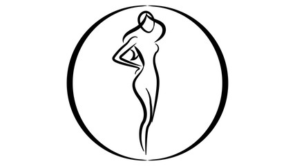 Beauty logo vector design. Beauty icon, woman icon