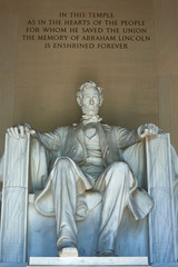 Fototapeta na wymiar Lincoln Abraham Memorial Washington DC