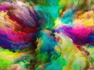 Photo sur Plexiglas Mélange de couleurs Vitesse de peinture