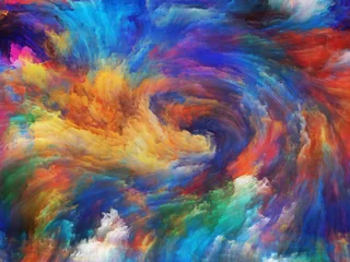 Photo sur Plexiglas Mélange de couleurs Peinture conceptuelle