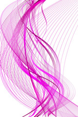 Abstract Purple and Pink Pattern with Waves. Striped Linear Texture. Raster. 3D Illustration