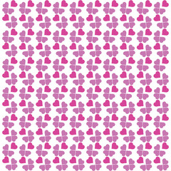 Hearts pattern, symbol background. Valentine's day and Mother's day card prink, pink, red colors. Love expression vector. Illustration