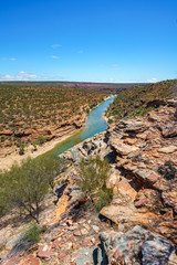 Hiking natures window loop trail, kalbarri national park, western australia 9