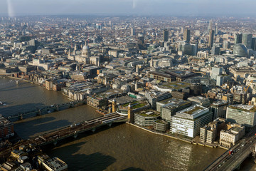 Fototapeta na wymiar London view from the Shard