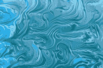 Fototapeta na wymiar Blue agate marble texture or ink patterns