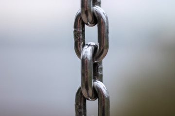The chain with the blur background 