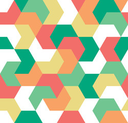 Seamless pattern. Endless background of geometric shapes. Arrow seamless pattern. Geometric pattern. Wallpaper. Vector illustration.