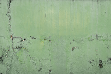 cracked concrete vintage wall background,old wall green concrete wall