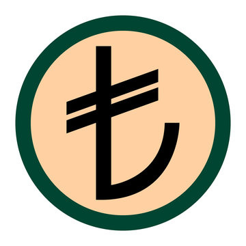 recommend clip art: Isolated Turkish lira symbol in circle - Eps10 vector graphics and illustration