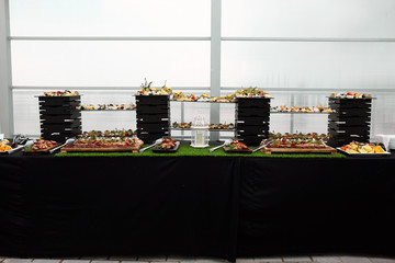 buffet on the table
