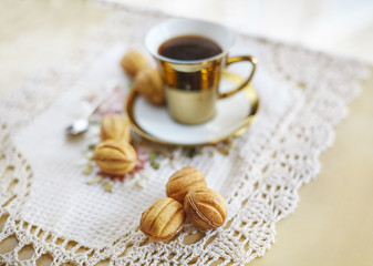 Traditional russian festive cookies 