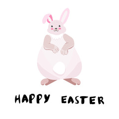 Overweight easter bunny.