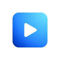 Modern Play Icon Button Logo